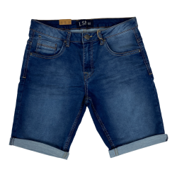 PANTALONCINO JEANS BERMUDA UOMO LOSAN 21K 6651AL COTONE BLU 