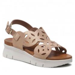 SCARPE SANDALO SANDALI DONNA IMAC 190437 157990 PELLE BEIGE 