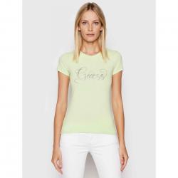 MAGLIA T SHIRT MAGLIE DONNA GUESS W2GI24KA0Q1 COTONE VERDE O