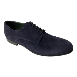 SCARPE DERBY CASUAL UOMO RICCARDO GX83 6015 PELLE BLU ORIGIN