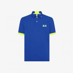 MAGLIA POLO T SHIRT SUN68 SUN 68 A32120 COTONE 58 BLU ORIGIN