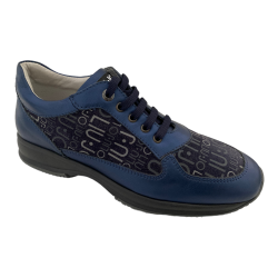 SCARPE SNEAKERS CASUAL DONNA LIU JO 5127B PELLE BLU ORIGINAL
