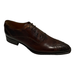 SCARPE DERBY CASUAL UOMO WEXFORD 3891 PELLE MORO ORIGINALE A