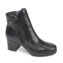 SCARPE TRONCHETTO TACCO DONNA VALLEVERDE 49352 PELLE NERO OR