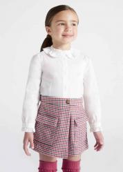 PANTALONE SHORTS BAMBINA MAYORAL 4951 SCOZZESE FUCSIA ORIGIN