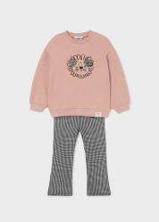 COMPLETO FELPA PANTALONE BAMBINA MAYORAL 4770 COTONE ROSA OR