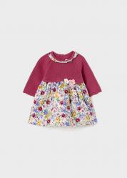 ABITO VESTITI ABITI BIMBA MAYORAL 2825 COTONE FUCSIA ORIGINA