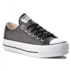 SCARPE SNEAKERS DONNA CONVERSE CTAS LIFT OX 561681C PELLE NE
