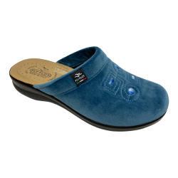 SCARPE PANTOFOLE CIABATTE DONNA FLY FLOT H9 957 PB TESSUTO A