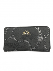 PORTAFOGLIO DONNA LA MARTINA RECONQUISTA 41W007 M0012 NERO O