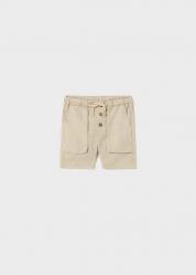 PANTALONCINO SHORT NEONATA MAYORAL 1290 COTONE BEIGE ORIGINA