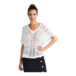 MAGLIA MAGLIE DONNA GUESS MARCIANO 92G5145486Z BIANCO ORIGIN