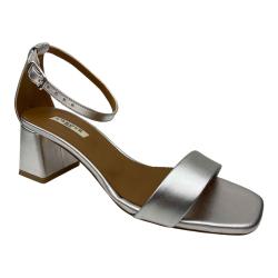 SCARPE SANDALO SANDALI TACCO DONNA L AMOUR ALBANO 213L ARGEN