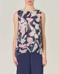 MAGLIA TOP BLUSA DONNA EMME MARELLA HARDEN 23516104342 BLU O