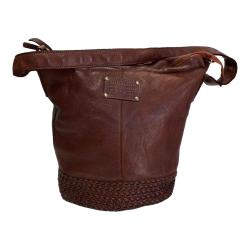 BORSA BORSE SECCHIELLO DONNA ROUTE 66 61792 PELLE MARRONE OR