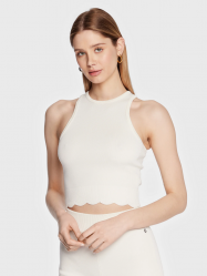 MAGLIA TOP CANOTTA DONNA GUESS W3GZ00Z2Z80 BEIGE ORIGINALE P