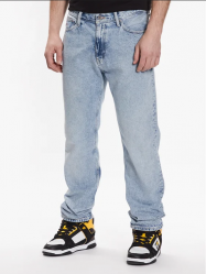 PANTALONE UOMO TOMMY JEANS ETHAN DM0DM16169 COTONE BLU ORIGI