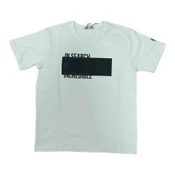 MAGLIA T SHIRT MAGLIE RAGAZZO YOURS AY5290 COTONE BIANCO ORI
