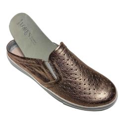 SCARPE CIABATTE SABOT SANDALI DONNA LOREN L8163 PELLE ROSA O