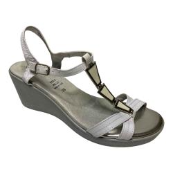 SCARPE SANDALO SANDALI ZEPPA DONNA FASCINO 13262 PELLE BIANC