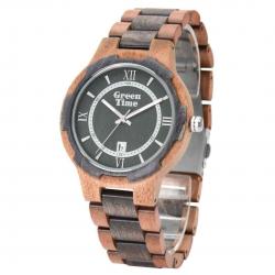 OROLOGIO ANALOGICO TEMPO UOMO GREEN TIME ZW155A 43 LEGNO GRI