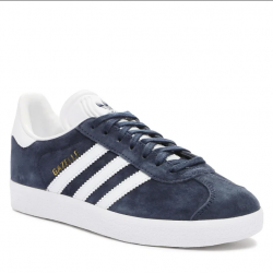 SCARPE SNEAKERS UOMO ADIDAS GAZELLE BB5478 ECO PELLE BLU ORI