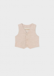 GILET CERIMONIA GIACCA NEONATO MAYORAL 1387 LINO 46 BEIGE OR
