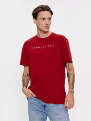 MAGLIA T SHIRT UOMO TOMMY JEANS DM0DM17993 XMO ROSSO ORIGINA