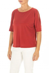 MAGLIA BLUSA DONNA DIANA GALLESI G460R000503N 26 BORDO ORIGI
