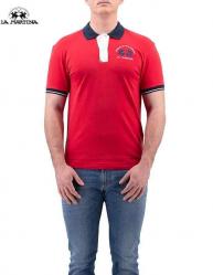MAGLIA POLO T SHIRT UOMO LA MARTINA YMP005 PK001 06008 ROSSO
