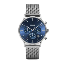 OROLOGIO CRONOGRAFO UOMO CLUSE ARAVIS CW0101502004 40 BLU AC