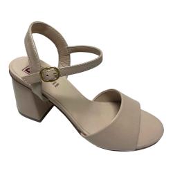 SCARPE SANDALI SANDALO TACCO DONNA RAME VENERE 02 PELLE ROSA