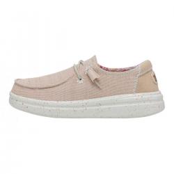 SCARPE MOCASSINO DONNA HEY DUDE WENDY 40076 1KV ROSA ORIGINA
