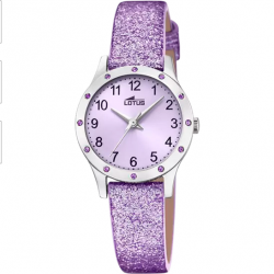 OROLOGIO QUARZO TEMPO BAMBINA LOTUS 18624 3 25 VIOLA PELLE O