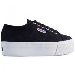 SCARPE SNEAKERS DONNA SUPERGA 2790 PLATFORM S9111LW F83 BLU 