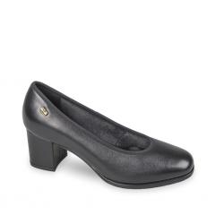 SCARPE DECOLTE TACCO DONNA VALLEVERDE 36561 PELLE NERO ORIGI