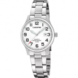 OROLOGIO DATA TEMPO DONNA CALYPSO K5861 1 ACCIAIO 32 BIANCO 