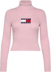 MAGLIA MAGLIONE DONNA TOMMY JEANS MELANGE DW0DW18678 ROSA OR
