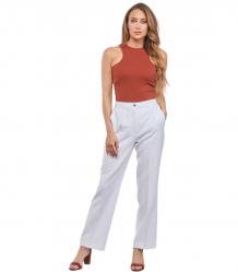 PANTALONE PANTALONI CERIMONIA DONNA GUESS W4RB50KBJP2 BIANCO