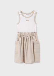 TUTA TUTE JUMPSUIT RAGAZZA MAYORAL 6980 06980 57 BEIGE ORIGI