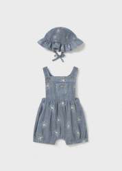 COMPLETO SALOPETTE CAPPELLO NEONATA MAYORAL 1665 01665 44 BL