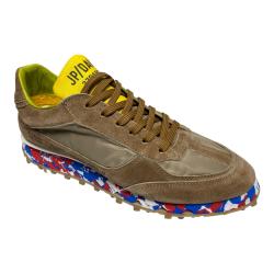 SCARPE SNEAKERS UOMO JP DAVID VENEZIA PELLE MARRONE ORIGINAL
