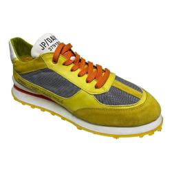 SCARPE SNEAKERS UOMO JP DAVID JP2689 PELLE GIALLO ORIGINALE 