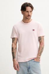 T SHIRT MAGLIA UOMO TOMMY JEANS DM0DM20322 COTONE ROSA ORIGI