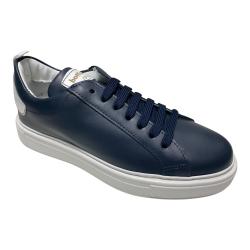 SCARPE SNEAKERS UOMO ROBERTO BOTTICELLI SKU113 PELLE BLU ORI