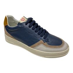 SCARPE SNEAKERS UOMO POLLINI TOP SB1505XX1H9999B PELLE BLU O