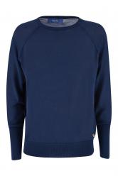 MAGLIA MAGLIE DONNA YES ZEE M442 LG00 COTONE BLU ORIGINALE P