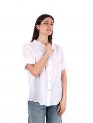 CAMICIA CAMICIE BLUSA DONNA YES ZEE C231 YZ00 COTONE BIANCO 