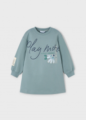 ABITO VESTITO FELPA BAMBINA MAYORAL 4929 04929 65 VERDE ORIG