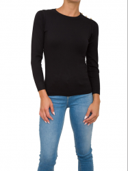 MAGLIA MAGLIONE DONNA EMME MARELLA MOSCA 2525366301 010 NERO